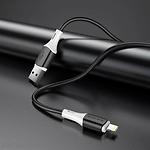 Фото Кабель BOROFONE BX79 Black (BX79PDLB) Type-C/Lightning, 1м, 3A, 20W #1