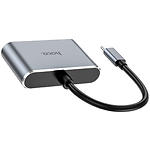 Фото Переходник HOCO HB29 Black (6931474778291) Type-C --> HDMI + VGA #2