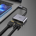 Фото Переходник HOCO HB29 Black (6931474778291) Type-C --> HDMI + VGA #5