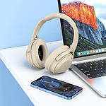 Изображение HOCO W37 Gold Champagne (6931474790439) наушники с микрофоном накладные, Bluetooth 5.3 #3 Фото HOCO W37 Gold Champagne (6931474790439) наушники с микрофоном накладные, Bluetooth 5.3 #3