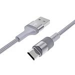 Изображение Кабель BOROFONE BX21 Metal Gray (BX21MMG) USB/Micro-USB, 1м, 2.4A Фото Кабель BOROFONE BX21 Metal Gray (BX21MMG) USB/Micro-USB, 1м, 2.4A