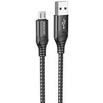 Фото Кабель BOROFONE BX56 Delightful Black (6931474750921) USB/Lightning, 1м, 2.4A