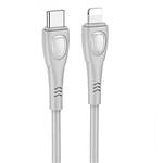 Фото Кабель BOROFONE BX98 Gray (BX98PDLG) Type-C/Lightning, 1м, 27W