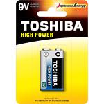 Изображение Батарейка TOSHIBA Крона 6F22 (00152653) 6LR61GCP BP-1, блистер 1 шт Фото Батарейка TOSHIBA Крона 6F22 (00152653) 6LR61GCP BP-1, блистер 1 шт