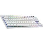 Фото Клавиатура Logitech G PRO X TKL Lightspeed Tactile White (920-012148) BT/Wireless, Механическая #1