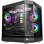 Изображение Корпус GAMEMAX HYPE Black без БП, Tempered Glass Фото Корпус GAMEMAX HYPE Black без БП, Tempered Glass