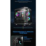 Изображение Корпус GAMEMAX HYPE Black без БП, Tempered Glass #6 Фото Корпус GAMEMAX HYPE Black без БП, Tempered Glass #6