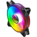 Изображение Вентилятор 120мм GAMEMAX FN-12Rainbow-Q-Infinity, Black, ARGB #3 Фото Вентилятор 120мм GAMEMAX FN-12Rainbow-Q-Infinity, Black, ARGB #3