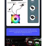 Изображение Вентилятор 120мм GAMEMAX FN-12Rainbow-Q-Infinity, Black, ARGB #11 Фото Вентилятор 120мм GAMEMAX FN-12Rainbow-Q-Infinity, Black, ARGB #11