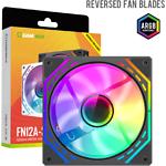 Изображение Вентилятор 120мм GAMEMAX FN12A-S2I-R, ARGB, Black, PWM, 800~1600±10% rpm #7 Фото Вентилятор 120мм GAMEMAX FN12A-S2I-R, ARGB, Black, PWM, 800~1600±10% rpm #7