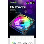 Изображение Вентилятор 120мм GAMEMAX FN12A-S2I, ARGB, Black #11 Фото Вентилятор 120мм GAMEMAX FN12A-S2I, ARGB, Black #11
