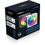 Изображение Вентилятор 120мм GAMEMAX FN12A-S3I-W, 3-Pack, ARGB, White, PWM, 800~1600±10% rpm, 3 шт комплект #7 Фото Вентилятор 120мм GAMEMAX FN12A-S3I-W, 3-Pack, ARGB, White, PWM, 800~1600±10% rpm, 3 шт комплект #7