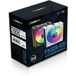 Изображение Вентилятор 120мм GAMEMAX FN12A-S3I-W, 3-Pack, ARGB, White, PWM, 800~1600±10% rpm, 3 шт комплект #12 Фото Вентилятор 120мм GAMEMAX FN12A-S3I-W, 3-Pack, ARGB, White, PWM, 800~1600±10% rpm, 3 шт комплект #12