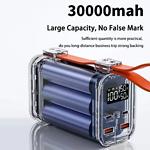 Изображение Внешний аккумулятор Power Bank ATRIA WPD-100, 30000mAh, 100W PD2.0, 2*USB-A + 2*USB-C laptop, Black #4 Фото Внешний аккумулятор Power Bank ATRIA WPD-100, 30000mAh, 100W PD2.0, 2*USB-A + 2*USB-C laptop, Black #4