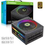фото Блок живлення GAMEMAX RGB1050 PRO, ATX3.0/3.1, PCIe5.0, 1050W модульный, 80+GOLD, ARGB ring fan 140