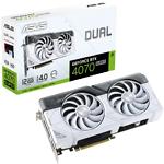 Изображение Видеокарта ASUS GeForce RTX4070 Super 12GB (DUAL-RTX4070S-12G-WHITE) Фото Видеокарта ASUS GeForce RTX4070 Super 12GB (DUAL-RTX4070S-12G-WHITE)