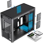 Изображение Корпус GAMEMAX Spark Black без БП, Micro ATX #7 Фото Корпус GAMEMAX Spark Black без БП, Micro ATX #7