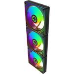 Изображение Вентилятор 120мм GAMEMAX RA300 BK, 3 шт KIT Black ARGB PWM, 800~1600±10%, 3pin + 4pin #6 Фото Вентилятор 120мм GAMEMAX RA300 BK, 3 шт KIT Black ARGB PWM, 800~1600±10%, 3pin + 4pin #6