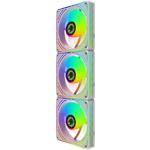 Изображение Вентилятор 120мм GAMEMAX RA300 WH, 3 шт KIT White ARGB PWM, 800~1600±10%, 3pin + 4pin #5 Фото Вентилятор 120мм GAMEMAX RA300 WH, 3 шт KIT White ARGB PWM, 800~1600±10%, 3pin + 4pin #5