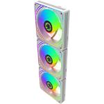 Изображение Вентилятор 120мм GAMEMAX RA300 WH, 3 шт KIT White ARGB PWM, 800~1600±10%, 3pin + 4pin #6 Фото Вентилятор 120мм GAMEMAX RA300 WH, 3 шт KIT White ARGB PWM, 800~1600±10%, 3pin + 4pin #6