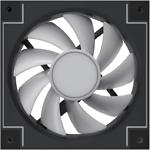 Фото Вентилятор 120мм GAMEMAX RD300 BK, 3 шт KIT Black ARGB PWM, 800~1600±10%, 3pin + 4pin #8