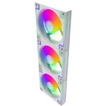 Фото Вентилятор 120мм GAMEMAX RD300 WH, 3 шт KIT White ARGB PWM, 800~1600±10%, 3pin + 4pin #6