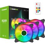 Изображение Вентилятор 120мм GAMEMAX RQ 300, 3 шт KIT Black ARGB PWM, 3pin, ДУ #8 Фото Вентилятор 120мм GAMEMAX RQ 300, 3 шт KIT Black ARGB PWM, 3pin, ДУ #8