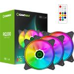 Изображение Вентилятор 120мм GAMEMAX RQ 300, 3 шт KIT Black ARGB PWM, 3pin, ДУ #9 Фото Вентилятор 120мм GAMEMAX RQ 300, 3 шт KIT Black ARGB PWM, 3pin, ДУ #9