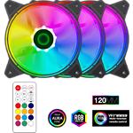 Изображение Вентилятор 120мм GAMEMAX RQ 300, 3 шт KIT Black ARGB PWM, 3pin, ДУ #10 Фото Вентилятор 120мм GAMEMAX RQ 300, 3 шт KIT Black ARGB PWM, 3pin, ДУ #10