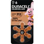 Изображение Батарейка DURACELL HA312/PR41 Zinc Air (5017067/5011449/5007516) 1.45V, блистер 6шт. Фото Батарейка DURACELL HA312/PR41 Zinc Air (5017067/5011449/5007516) 1.45V, блистер 6шт.