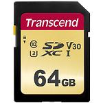 Изображение SD XC 64 GB Transcend 500S Class 10 UHS-l U3 (TS64GSDC500S) R95/W60 MB/s Фото SD XC 64 GB Transcend 500S Class 10 UHS-l U3 (TS64GSDC500S) R95/W60 MB/s