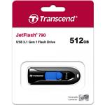 Изображение USB Flash 512Gb Transcend JetFlash 790K USB3.1 Black (TS512GJF790K) 100Mb/s #2 Фото USB Flash 512Gb Transcend JetFlash 790K USB3.1 Black (TS512GJF790K) 100Mb/s #2
