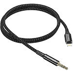 Изображение Звуковой переходник BOROFONE BL7B Black Lightning male на AUX 3.5mm male Audio, 1м #1 Фото Звуковой переходник BOROFONE BL7B Black Lightning male на AUX 3.5mm male Audio, 1м #1