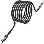 Изображение Звуковой переходник BOROFONE BL15MG1 Metel Grey Lightning male на AUX 3.5mm male Audio, 1м #4 Фото Звуковой переходник BOROFONE BL15MG1 Metel Grey Lightning male на AUX 3.5mm male Audio, 1м #4