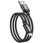 Изображение Кабель HOCO X89 Black (6931474784346) USB/Micro-USB, 1м, 2.4A, nylon+aluminum #3 Фото Кабель HOCO X89 Black (6931474784346) USB/Micro-USB, 1м, 2.4A, nylon+aluminum #3