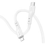 Фото Кабель HOCO X97 White (6931474799791) USB/Lightning, 1м, 2.4A, 20W, silicone+ABS+alum #1