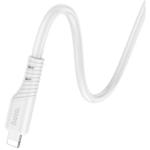 Фото Кабель HOCO X97 White (6931474799791) USB/Lightning, 1м, 2.4A, 20W, silicone+ABS+alum #2