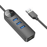 Изображение Концентратор HUB USB 3.1 Borofone DH6 (6941991104299) USB-A --> Giga RJ45 + 3*USB3.0-A,0.2м кабель #2 Фото Концентратор HUB USB 3.1 Borofone DH6 (6941991104299) USB-A --> Giga RJ45 + 3*USB3.0-A,0.2м кабель #2