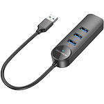 Изображение Концентратор HUB USB 3.1 Borofone DH6 (6941991104299) USB-A --> Giga RJ45 + 3*USB3.0-A,0.2м кабель #3 Фото Концентратор HUB USB 3.1 Borofone DH6 (6941991104299) USB-A --> Giga RJ45 + 3*USB3.0-A,0.2м кабель #3