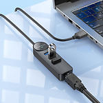 Изображение Концентратор HUB USB 3.1 Borofone DH6 (6941991104299) USB-A --> Giga RJ45 + 3*USB3.0-A,0.2м кабель #6 Фото Концентратор HUB USB 3.1 Borofone DH6 (6941991104299) USB-A --> Giga RJ45 + 3*USB3.0-A,0.2м кабель #6