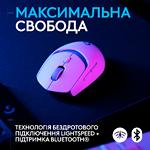 Изображение Мышка Logitech Gaming Mouse Wireless G309 Lightspeed White (910-007207) Wireless + Bluetooth #6 Фото Мышка Logitech Gaming Mouse Wireless G309 Lightspeed White (910-007207) Wireless + Bluetooth #6