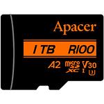 Фото microSD XC 1TB APACER Class10 UHS-I U3 V30 A2 (AP1TBMCSX10U8-R) c SD переходником,R/W 100/80MB/s
