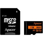 Фото microSD XC 1TB APACER Class10 UHS-I U3 V30 A2 (AP1TBMCSX10U8-R) c SD переходником,R/W 100/80MB/s #1