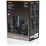 Изображение Акустическая система REAL-EL M-555 black (EL121300013), 2.1 30W Woofer + 2*12.5W, FM,SD,BT,USB,LED #3 Фото Акустическая система REAL-EL M-555 black (EL121300013), 2.1 30W Woofer + 2*12.5W, FM,SD,BT,USB,LED #3