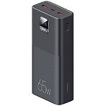 Внешний аккумулятор Power Bank USAMS PB68 Black (ATXLOGTC01) 30000mAh, QC3.0, PD3.0 65W - фото