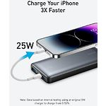 Фото Внешний аккумулятор Power Bank ANKER 533 PowerCore (A1249G11) 10000mAh, QC, PD, 25W, Black #1