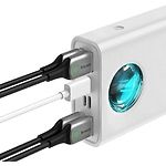 Изображение Внешний аккумулятор Power Bank Baseus (P10022400212-01) Amblight White, 30000mAh, 65W, QC3.0, PD 65W #7 Фото Внешний аккумулятор Power Bank Baseus (P10022400212-01) Amblight White, 30000mAh, 65W, QC3.0, PD 65W #7