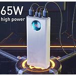 Изображение Внешний аккумулятор Power Bank Baseus (P10022400212-01) Amblight White, 30000mAh, 65W, QC3.0, PD 65W #3 Фото Внешний аккумулятор Power Bank Baseus (P10022400212-01) Amblight White, 30000mAh, 65W, QC3.0, PD 65W #3