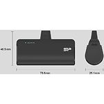 Фото Внешний аккумулятор Power Bank Silicon Power QD50 5000 mAh Black (SP5K0MAPBKQD500K)