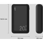 Фото Внешний аккумулятор Power Bank Silicon Power QS58 20000 mAh Black (SP20KMAPBKQS580K) #1